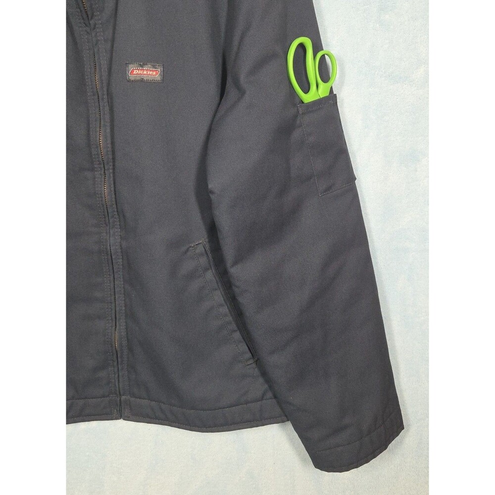 VTG Dickies Jacket Mens MED Navy Quilt Lined Eisenhower Mechanic Work Full Zip - Picture 8 of 9